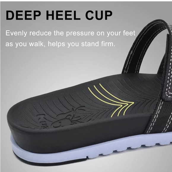 KuaiLu Womens Orthotic Slides Comfort Plantar Fasciitis Arch Support San… - Picture 2 of 10